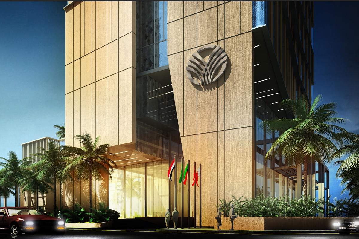 Hotel Dana Rayhaan By Rotana Dammam Exterior foto The hotel's entrance